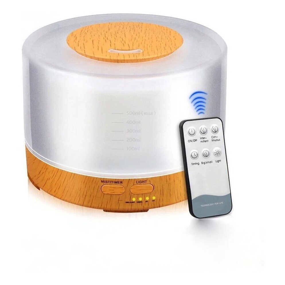 Aroma Diffuser 500ml Led Com Controle Remoto Ultrasonic