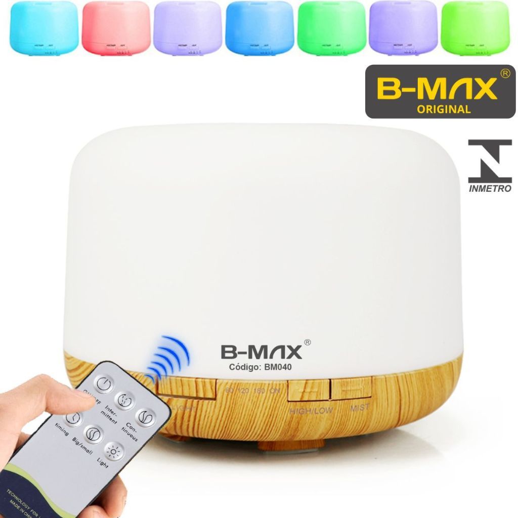 Ultrasonic Essential Oil Diffuser Humidifier and Aromatizer 500ml Led