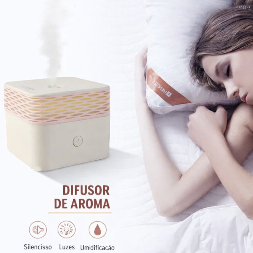 Umidificador De Ar Difusor De Aroma 120Ml USB Ultrasonic Óleo Essencial Quarto Fragrância Casa