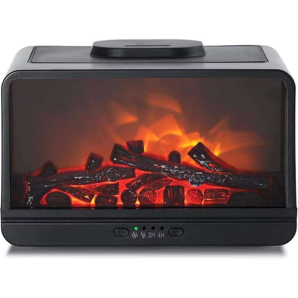 Chama Umidificador De Ar Difusor De Aroma Aromaterapia 300 Ml USB Ultrasonic Óleo Essencial Quarto Fragrância