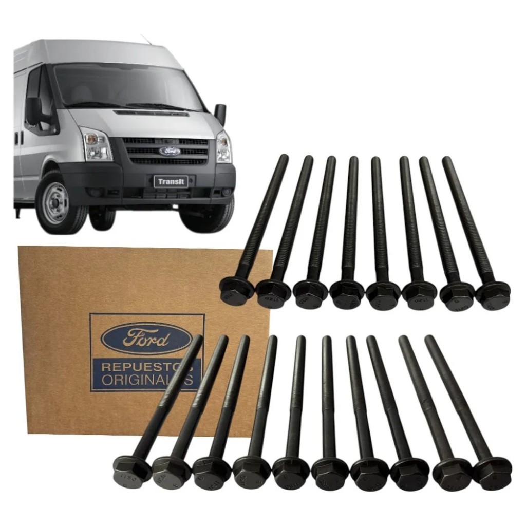 Parafuso Do Cabeçote( Jgo ) C/18un Ford Transit 2.4 Original
