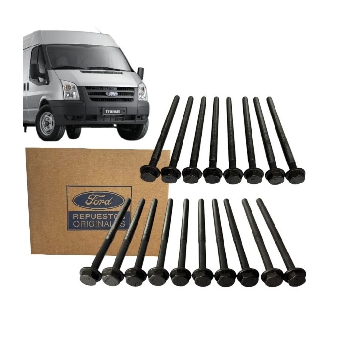 Jogo Parafusos Cabeçote Com 18 Un Ford Transit 2.2 Original