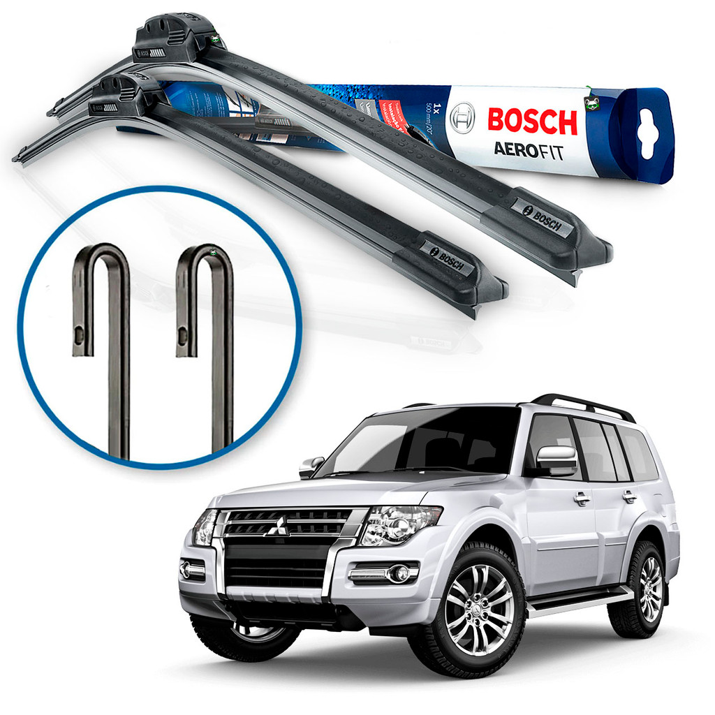 Par Palheta Limpador Parabrisa Bosch Mitsubishi Pajero Full 2006 2007 2008 2009 a 2021