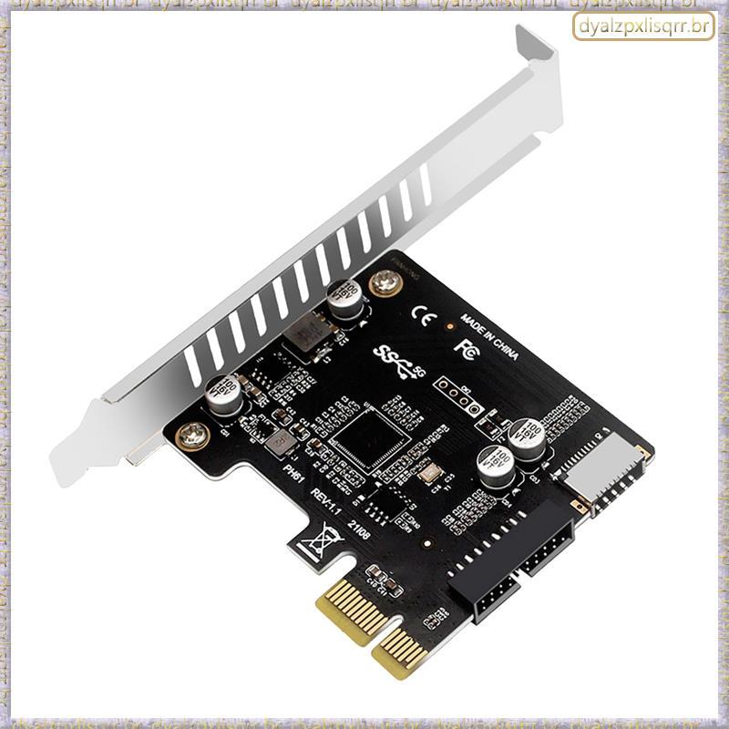 [Fsp] PCIE Para USB 3.0 Hub Splitter Placa De Expansão 19Pin PCI-E Extender Card PC Laptop