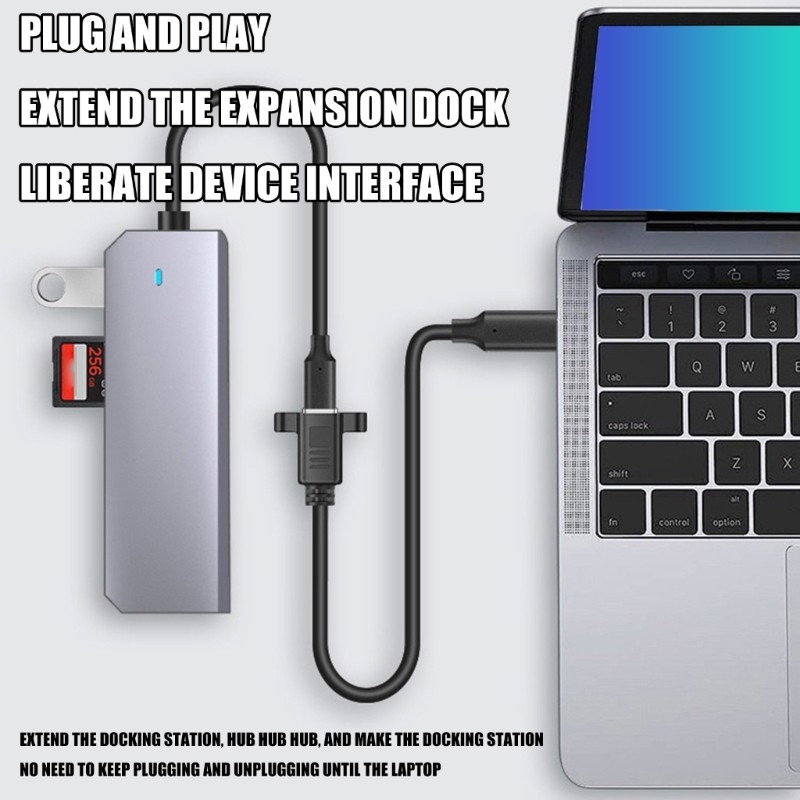 SK Opção Comprimento Flexível USB C 5P Extender Dock Cable Conexão Perfeita Para Vários Dispositivos
