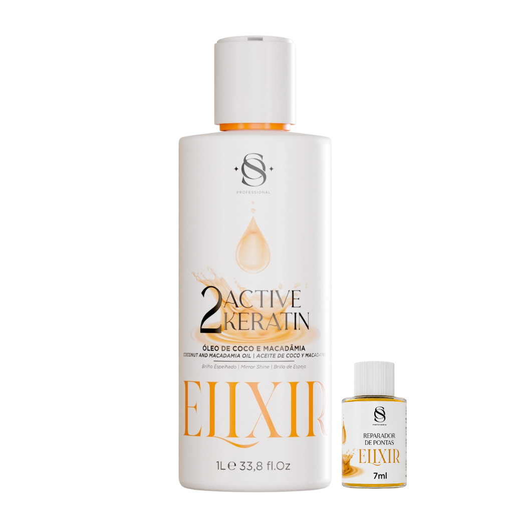 PROGRESSIVA ELIXIR ACTIVE KERATIN  1L + BRINDE - S&O PROFESSIONAL