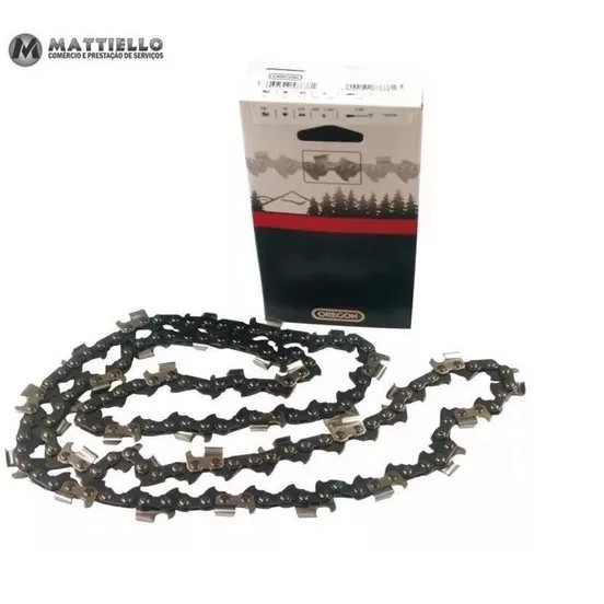 Corrente para motosserra 28 dentes 56 elos passo 3/8 1,5mm semi-quadrada Oregon