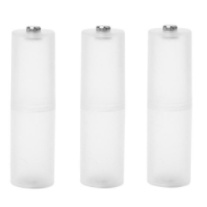 3 adaptadores transparentes de pilha AAA para AA