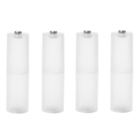 4 adaptadores transparentes de pilha AAA para AA