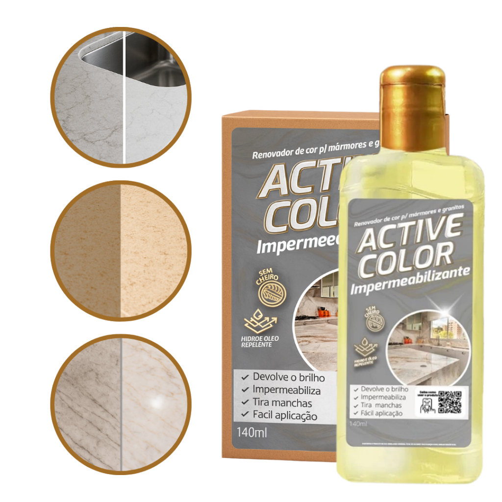 Revitalizador Active Color Ativador De Cor Granito Marmore Impermeabiliza Claros