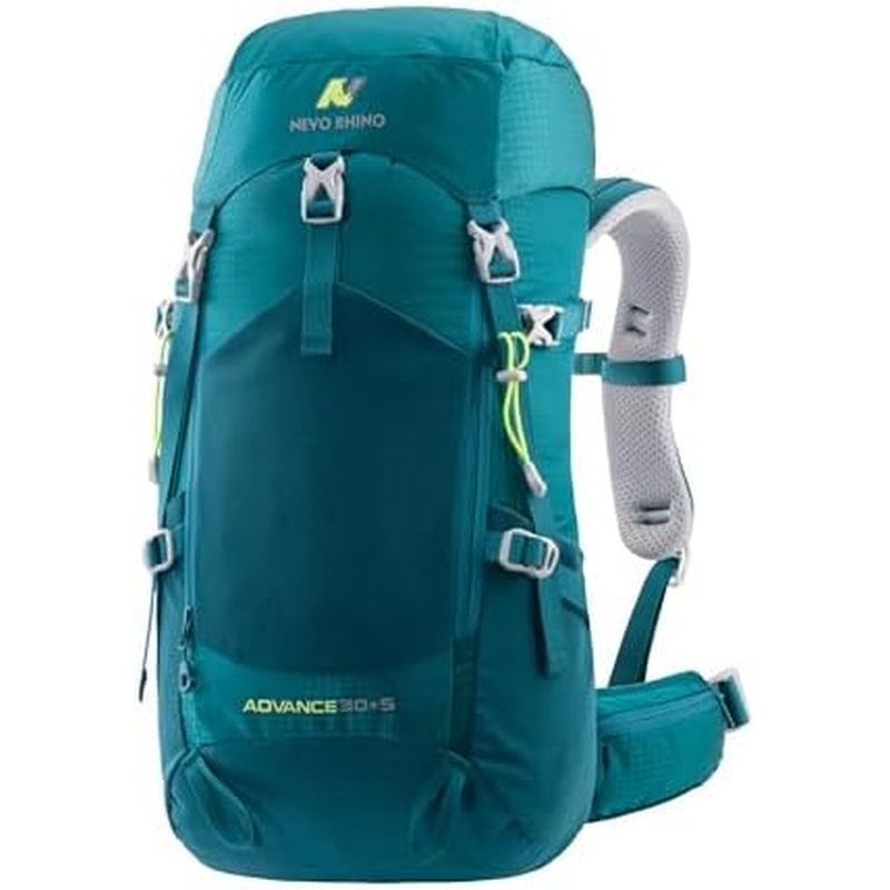 Mochila Interna NEVO RHINO 35L Com Capa De Chuva | Feminina Masculina , Leve Para Caminhada De 30 + 5 Litros Acampamento