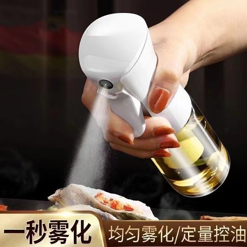 Fritadeira de ar Push tipo spray óleo pode doméstico óleo comestível spray garrafa de óleo cozinha controle de óleo névo