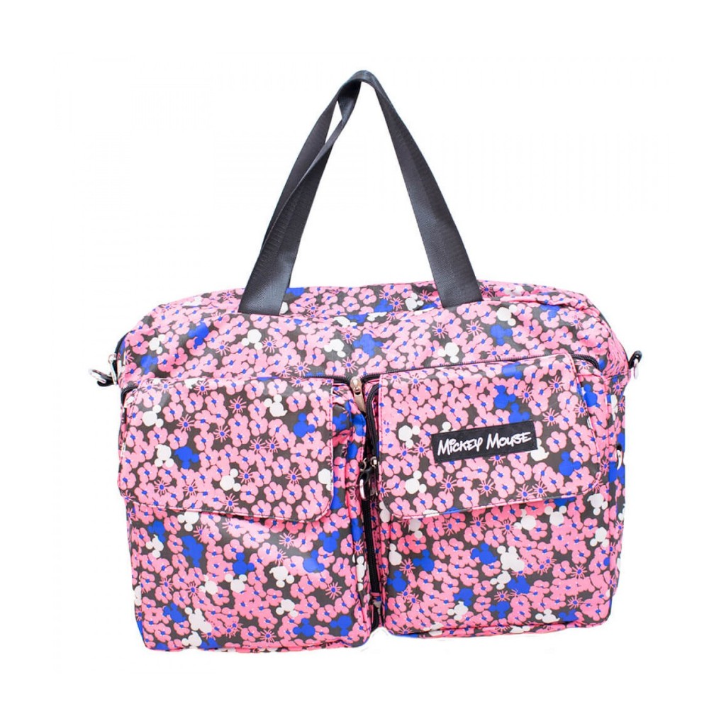 DMDB10-MK2-D | Bolsa Dobrável De Viagem Florido Rosa Mickey Mouse 46X37cm - Disney