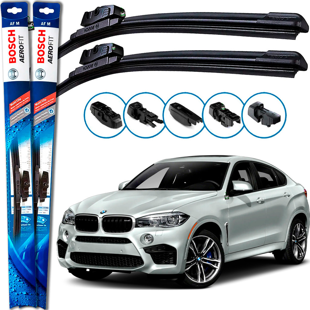 Par Palheta Limpador Parabrisa BMW X6 2008 09 10 2011 2012 2013 2014 2015 2016 2017 2018 2019 Bosch
