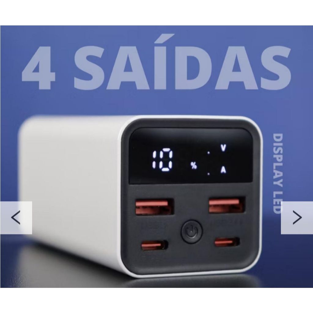 Power Bank 20000Mah Duplo USB-C Para Notebook e Celular Tablte A'GOLD BTE-92