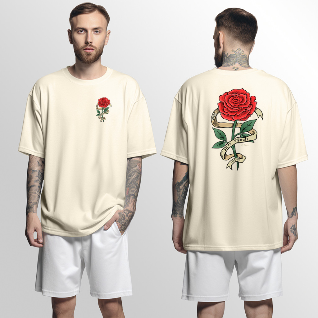 Camisa Camiseta Genuine Grit Masculina 100% Algodão 30.1 Roses Never Separate