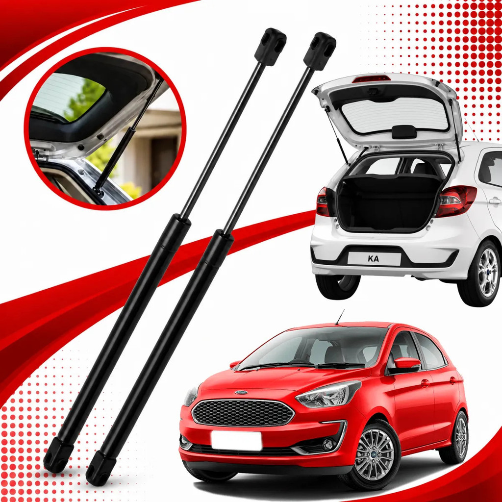 Par Amortecedor de Porta Malas Novo Ford Ka Hatch 2014 2015 2016 2017 2018 2019 2020 2021 Original