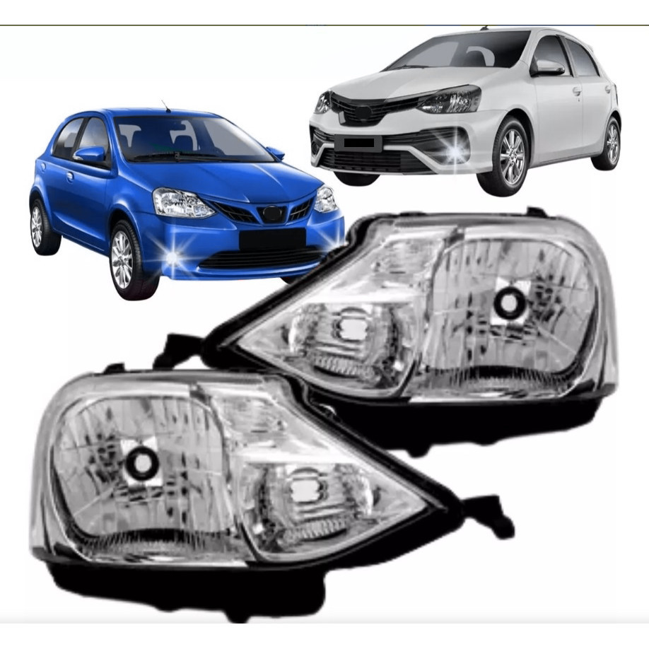 Farol Toyota Etios Compatível Com  2013 2014 2015 À 2021