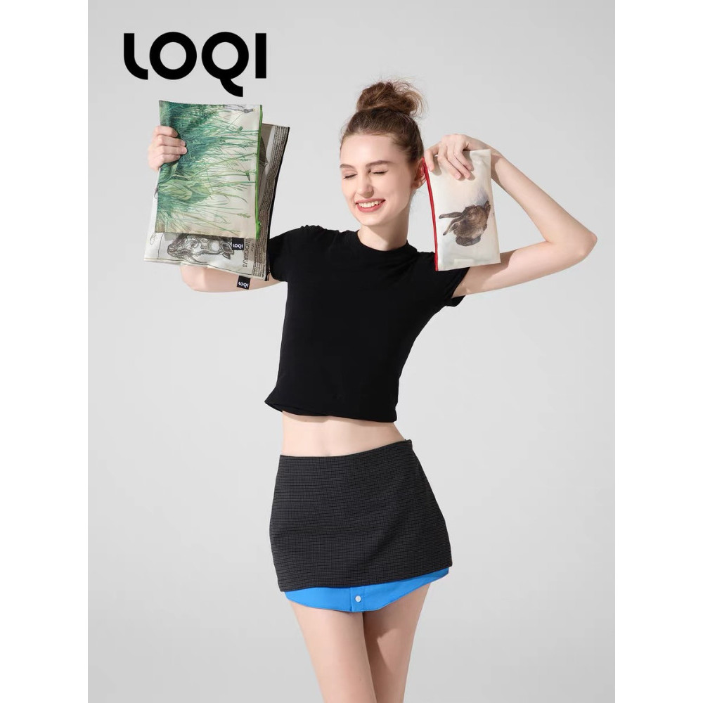 Alemão LOQI moda Eco-Friendly saco 2023 novo estilo Dowler série conjunto de armazenamento artigos diversos cosméticos a