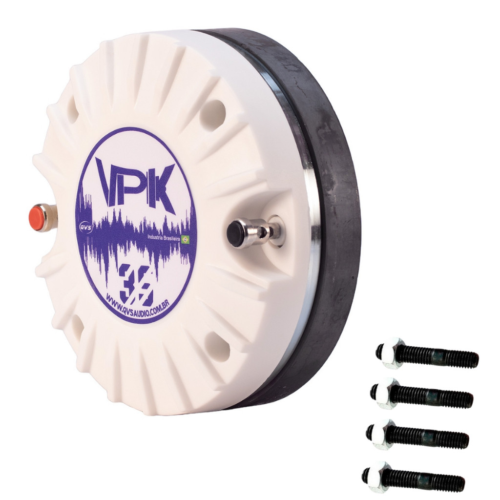 Driver TI QVS 35VPK 150W Rms Titanio Corneta TI Titanium 8 ohms Som Automotivo Som Profissional Line Array Paredao Bob