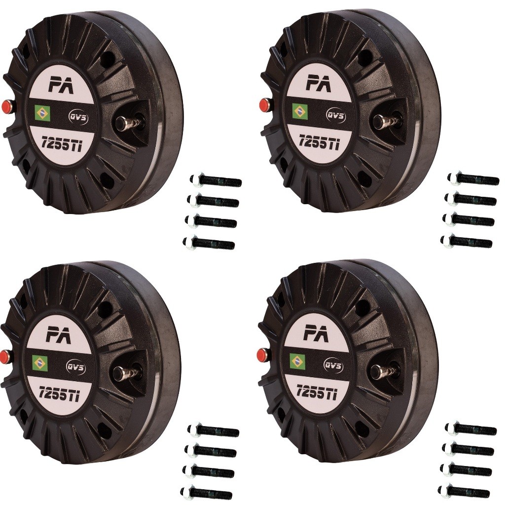 4 Driver Titânio Titanium 7255ti Trio 150W Rms Potência Som Profissional Qualidade Original