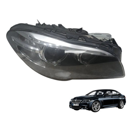 Farol Dianteiro Direito Bmw Serie 5 528i 2.0 F10 Hella 2014 Direito/passageiro