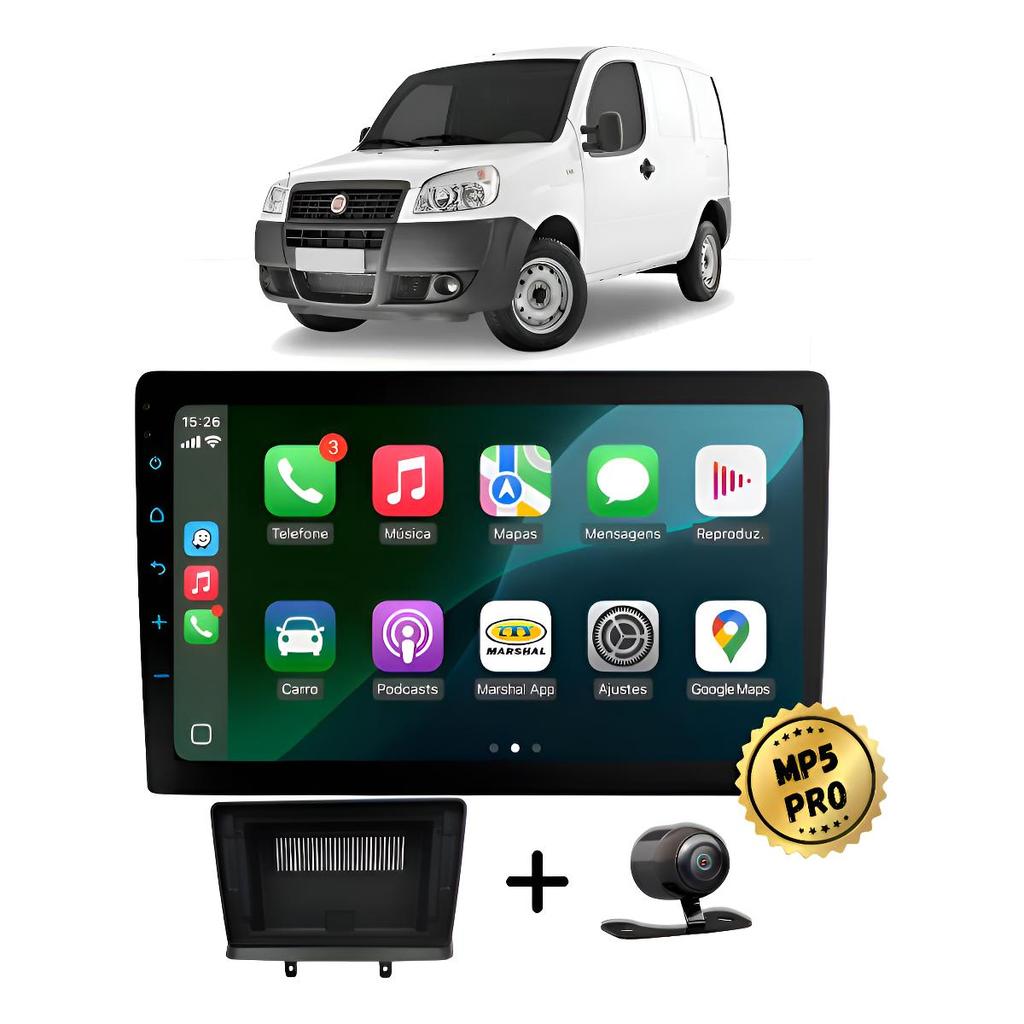 Kit Multimidia Mp5 Pro+ 9' Doblo 2001 2002 2003 2004 2005 2006 2007 até 2021