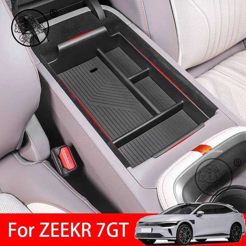 Para ZEEKR 7GT 2025 2026 Caixa De Armazenamento Braço Do Carro Organizador Console Central Acessórios Interiores