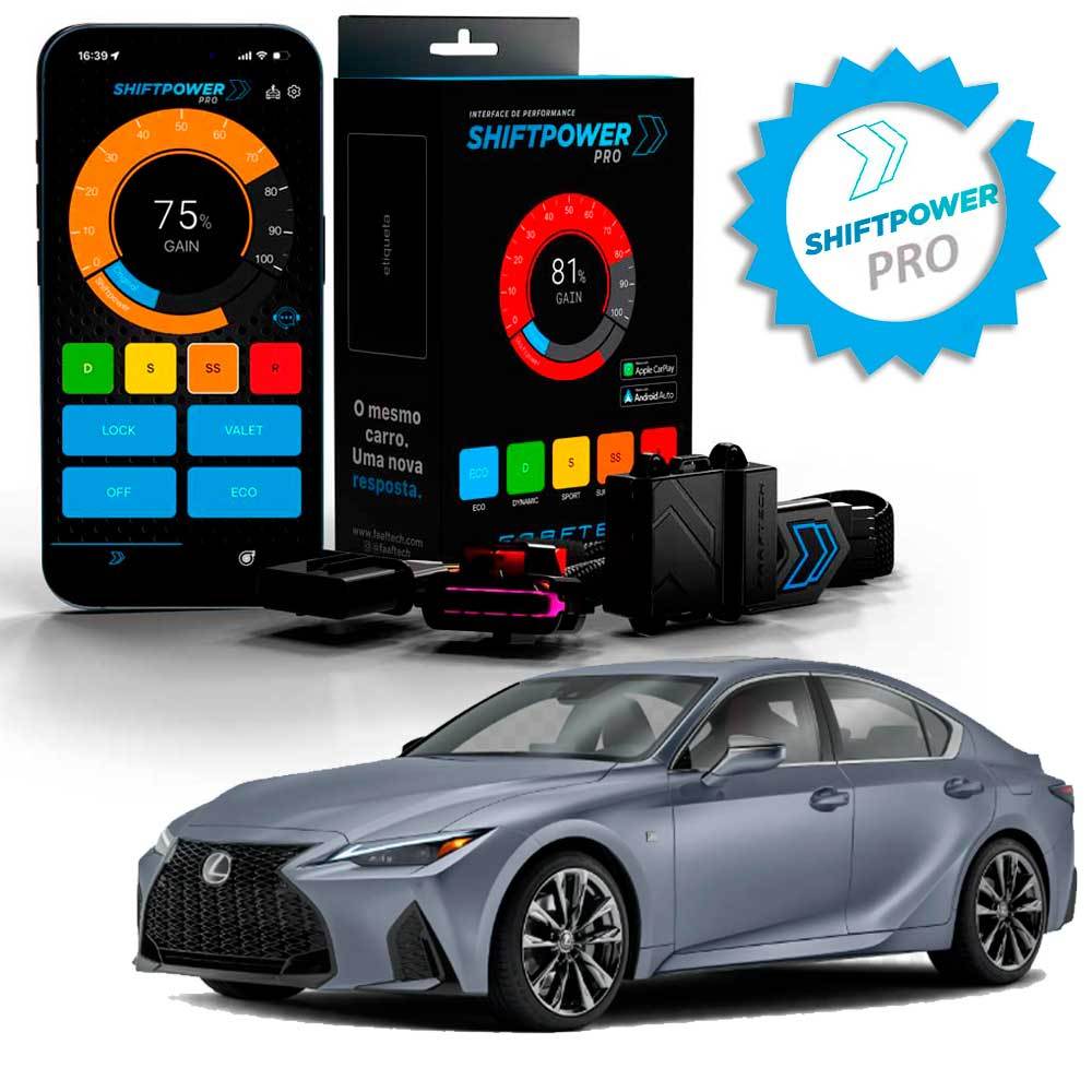 Pedal Shiftpower PRO Alta Performance Acelerador Faaftech FT-SP09PRO - Lexus Série IS 2014 até 2021