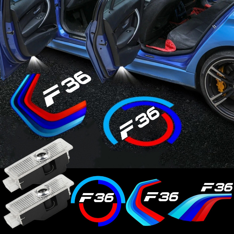 2 Pçs LED Luzes De Boas-Vindas Da Porta Do Carro Para BMW Série 4 F36 2014-2021 420i 430i 435i 440i Projetor Cortesia So