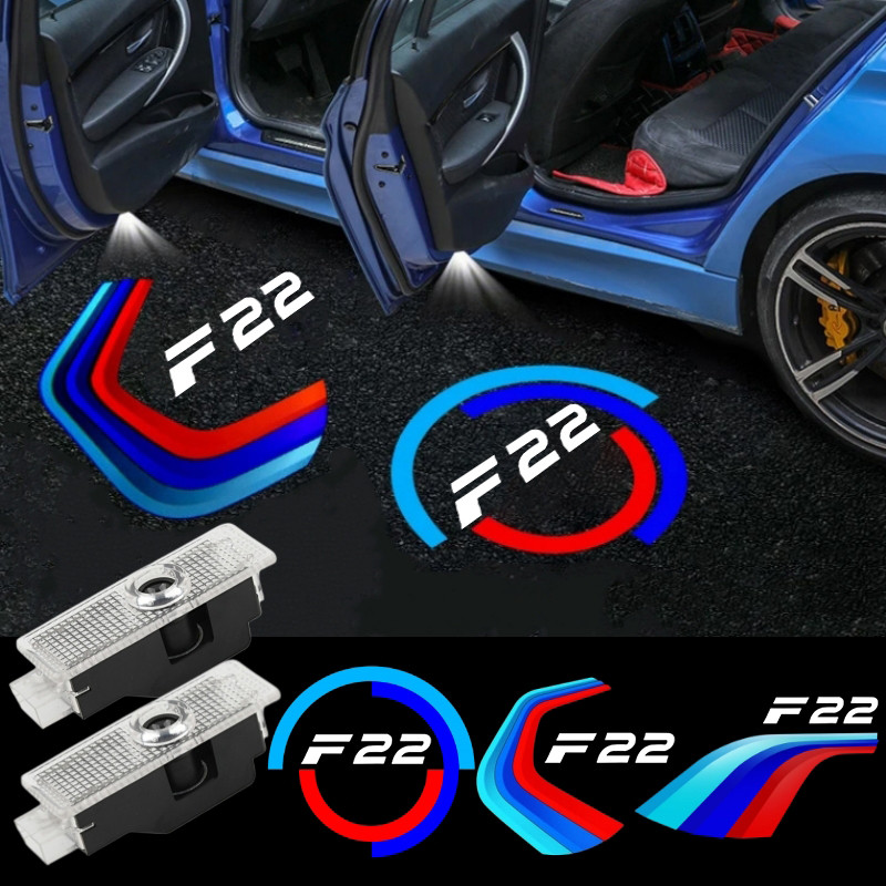 2 Pçs LED Logotipo Do Carro Porta Luzes De Boas-Vindas Para BMW F22 2014-2021 2 Série Coupe 218i 220i 228i M235i M240i L