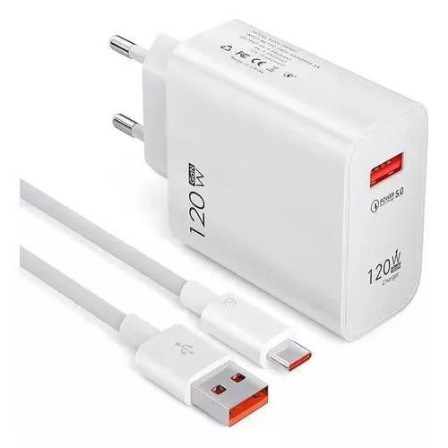 Carregador Turbo 120w P Todos Os Celulares Com TIpo C X120
