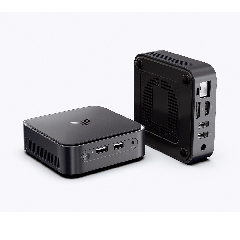 Kamrui Mini PC AMD R3-3250C 8gb 256GB SSD Lan e Hdmi Cinza