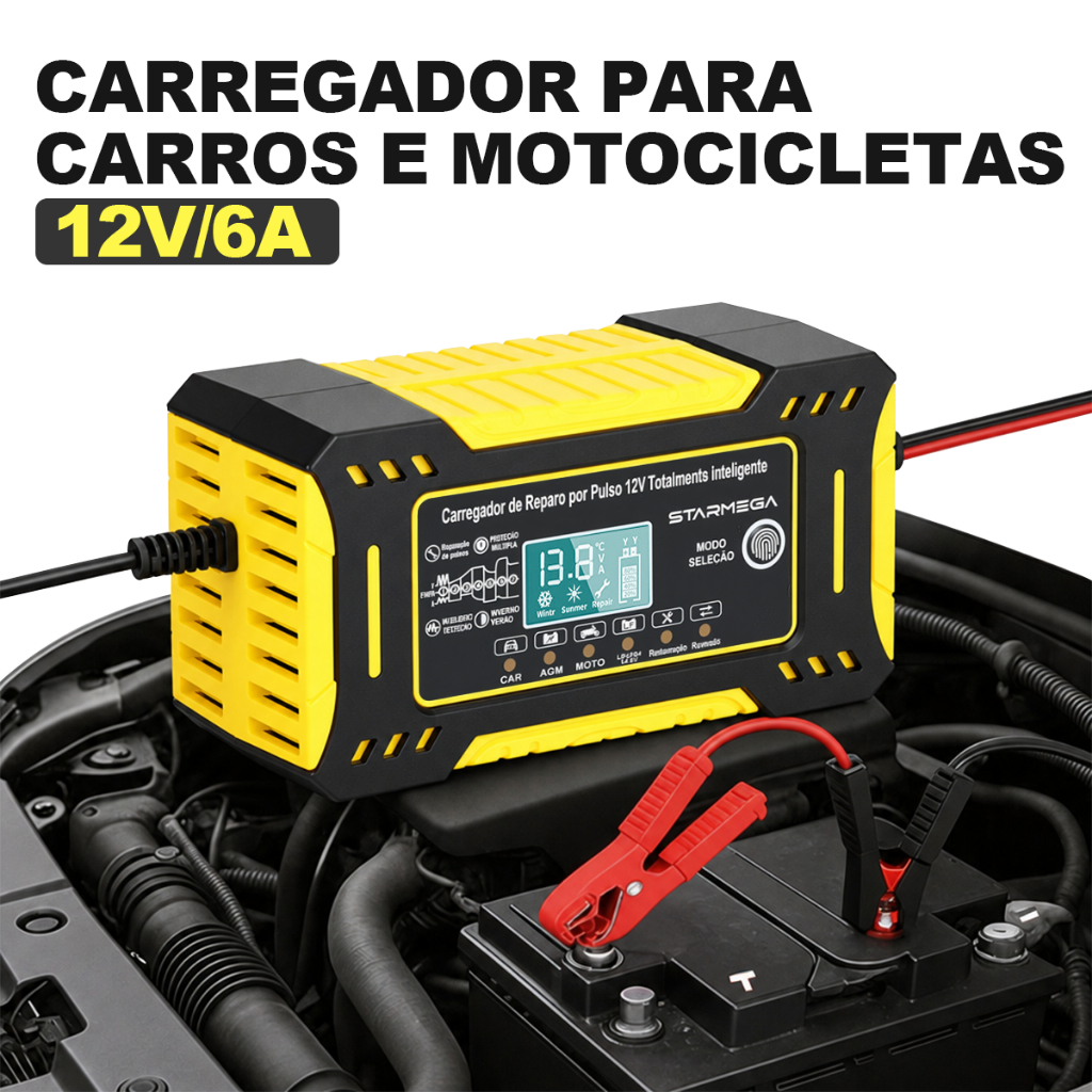 Motorcycle battery charger 12V6A original KA-1218 car battery charger