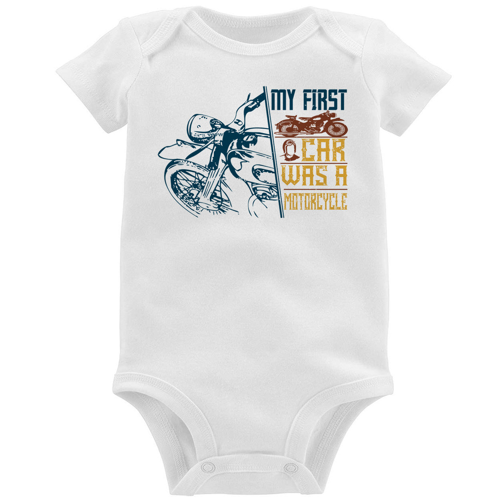 Body Bebê My First Car Was A Motorcycle Roupa