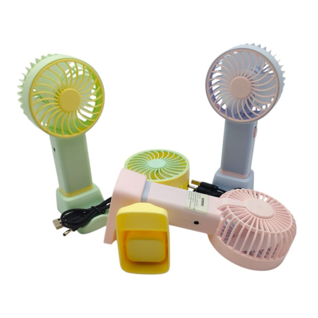 Mini Ventilador Recarregável Usb Portátil Mesa Suporte