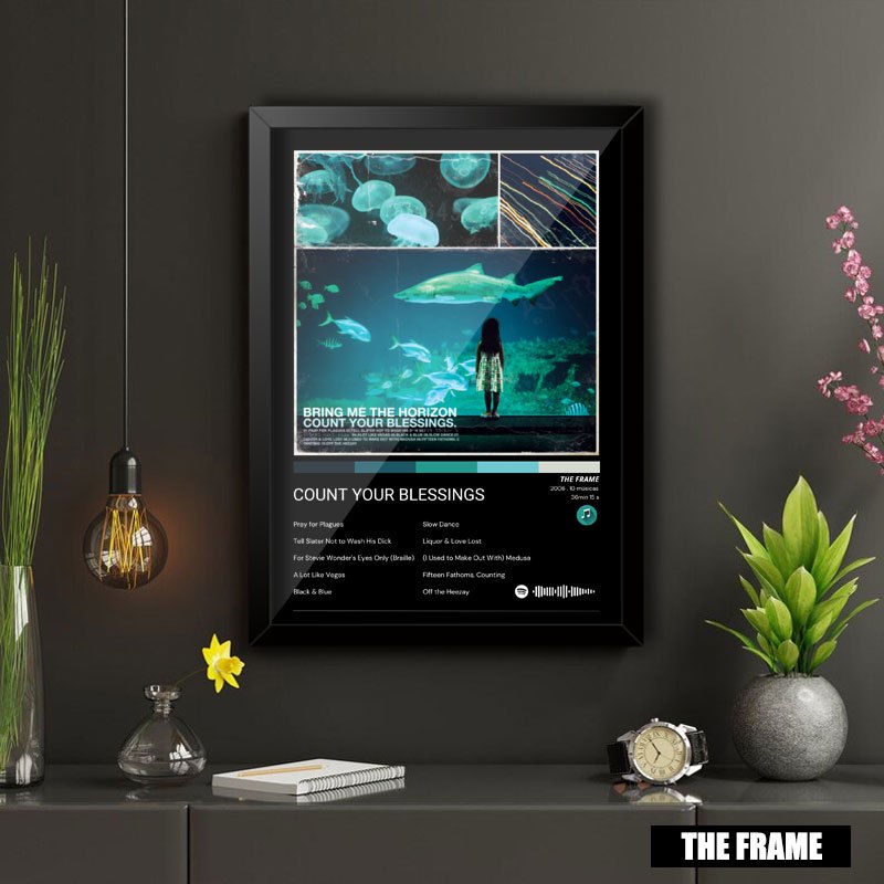 Quadro Decorativo A4/A3 Spotify Bring Me the Horizon Album Count Your Blessings