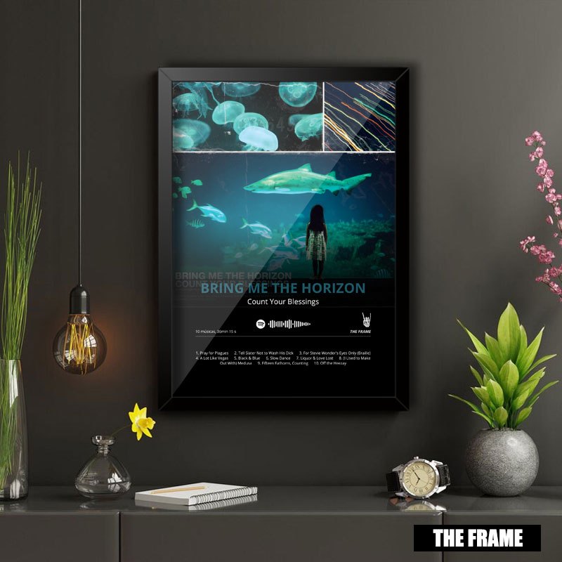 Quadro Decorativo A4/A3 Spotify Bring Me The Horizon Album Count Your Blessings