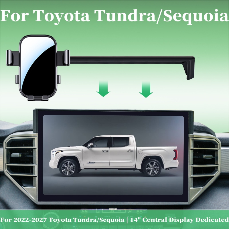Suporte De Telefone Para Volante À Esquerda Toyota Tundra/Sequoia ; Compatível Com Tela Central De 14 Polegadas
