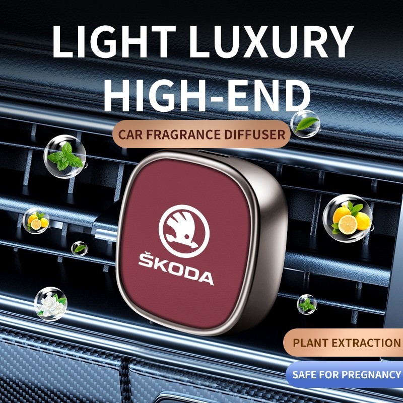 Difusor De Fragrância Para Ventilação De Ar Condicionado De Carro Skoda Clipe De Perfume Automático Octavia Combi Kodiaq