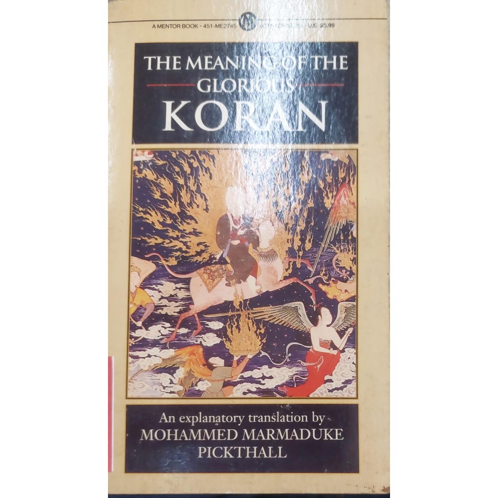 The Meaning Of The Glorious Koran de Mohammed Marmaduke Pickthall 7222985