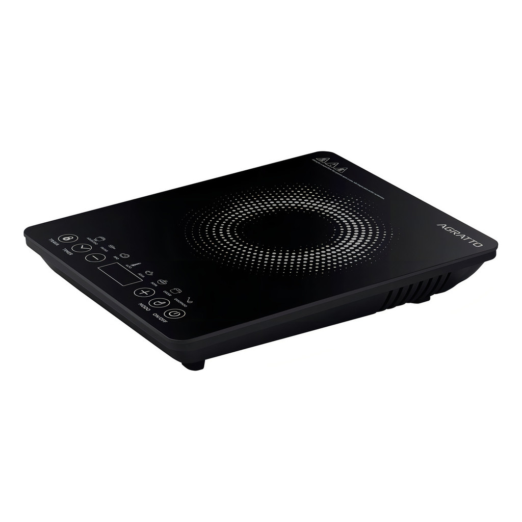 Cooktop Indução ACKI01I-01 Preto 1 Boca 2000W 220v Agratto