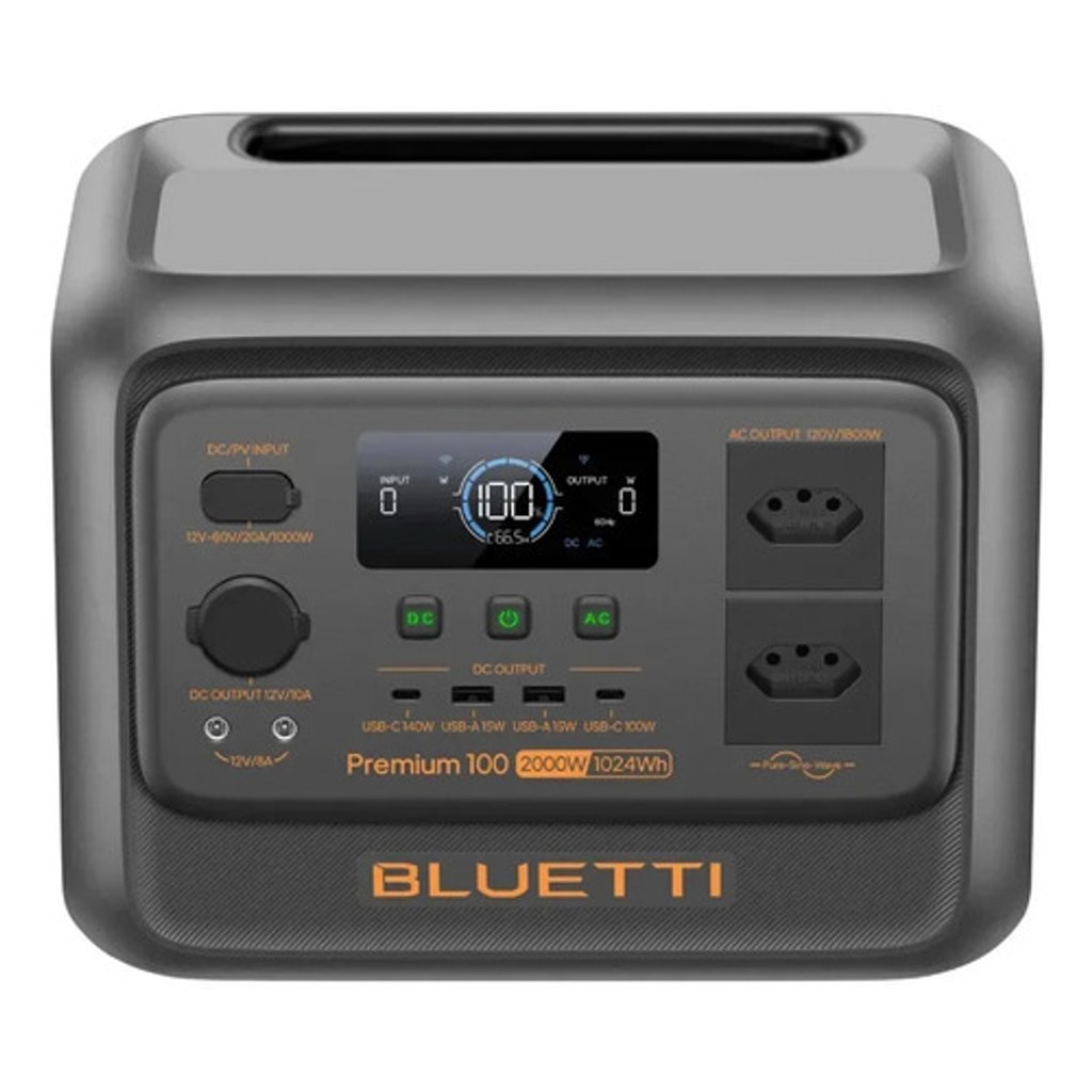 BLUETTI Gerador De Energia Premium 100 2000w / 1024wh - 127v