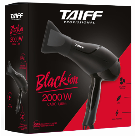 SECADOR TAIFF BLACK ION 127V 2000W + BRINDE