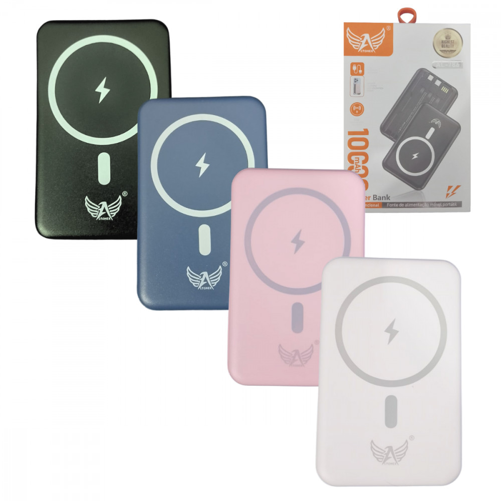 Power Bank 10000mAh Wireless Induction - Compacto