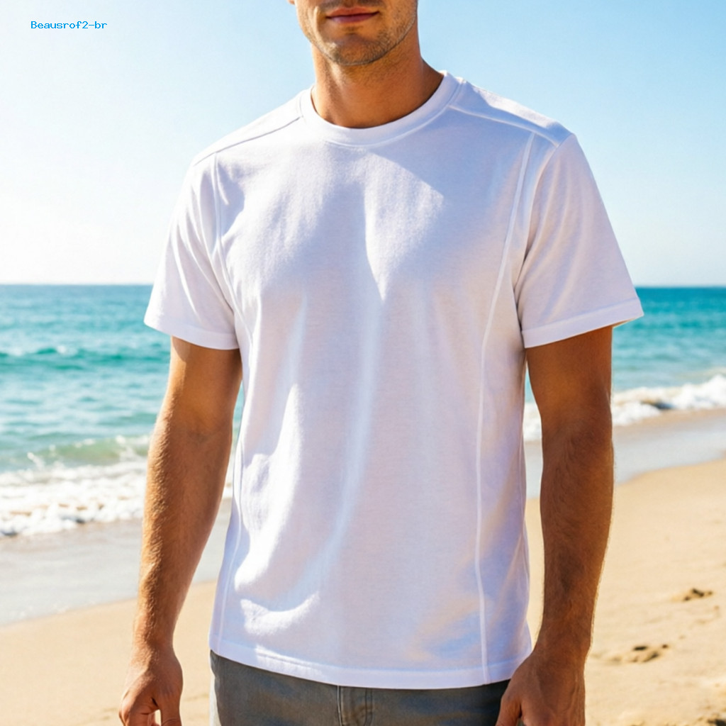 Everyday Wear Men T-shirt Solid Color Men's Casual Crew Neck Breathable Loose Fit Tee Stylish Streetwear for Daily Life