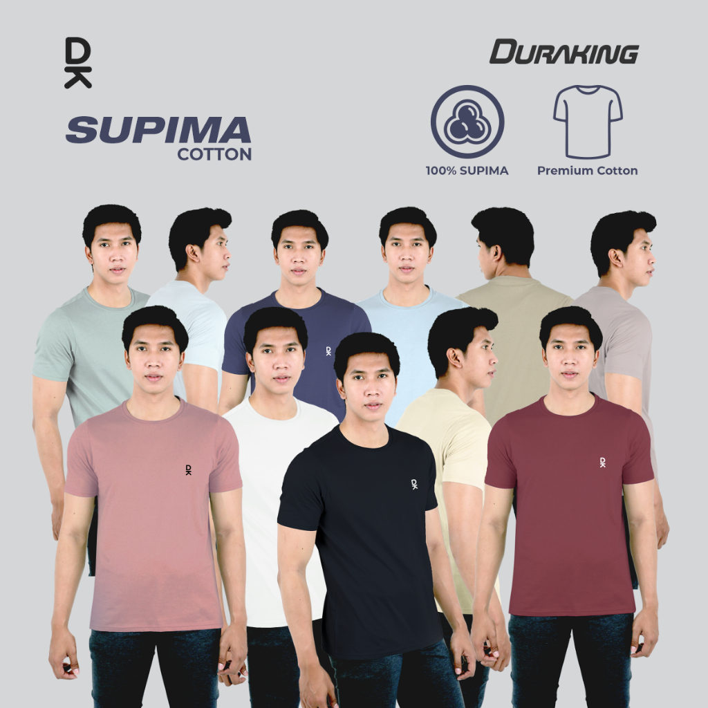 Camiseta Duraking Premium Cotton Supima Daily Wear Com Gola Redonda-Último Estoque !