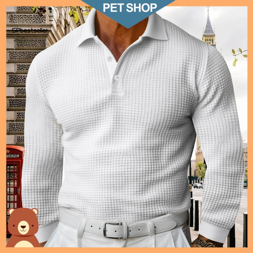 Breathable Men Shirt Regular Fit Men's Slim V-neck Long Sleeve T-shirt Casual Muscle Tee for Work Daily Wear Vacation Bu