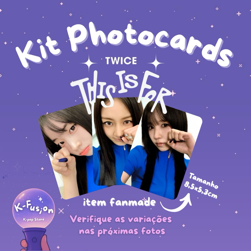 Kit 9 Photocards Twice This Is For