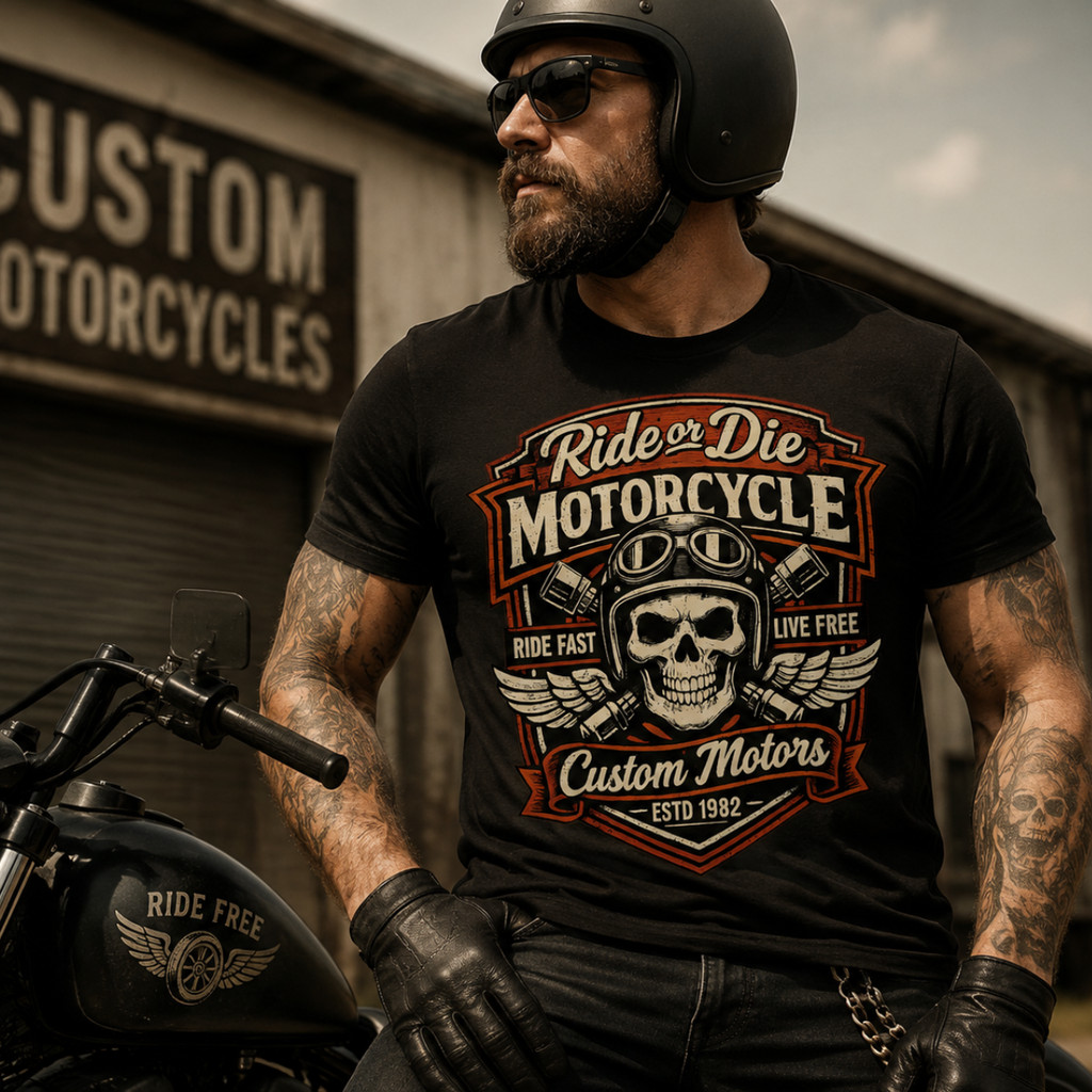 Camiseta Moto Vintage Gasoline bandit 1947 Indian - Motoquerio